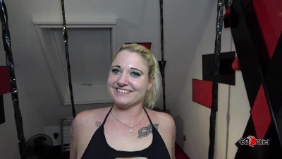 Blonde Wrecked And Creampied In 1St Gangbang